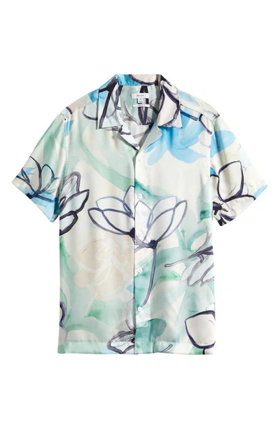 Reiss Ardie Floral Camp Shirt In Multi