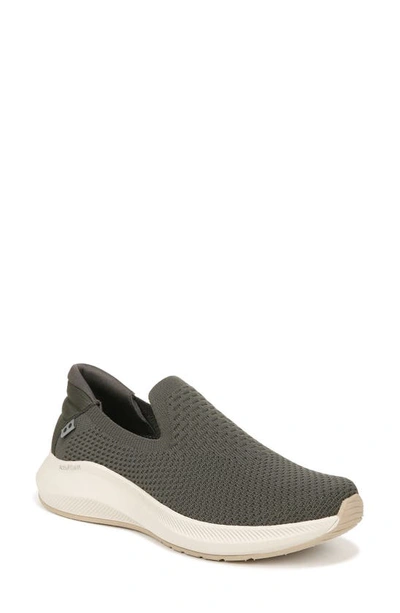 Ryka Fling Knit Slip-on Sneaker In Green Knit Fabric