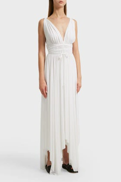 Norma Kamali Goddess Jersey Maxi Dress In White | ModeSens