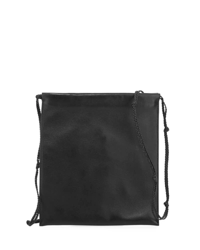 The Row Medicine Large Pouch Bag In Puffy Napa In Black