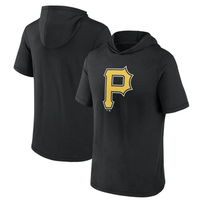 Fanatics Branded Black Pittsburgh Pirates Short Sleeve Hoodie T-shirt
