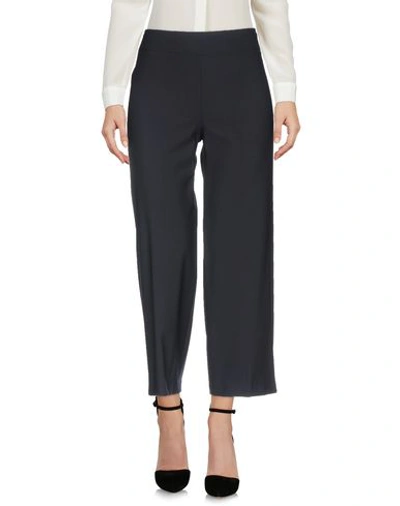 Avenue Montaigne Casual Pants In Dark Blue