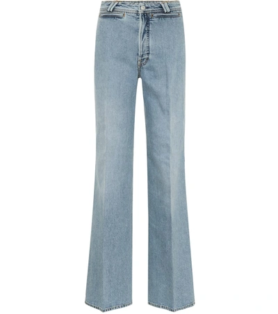 Acne Studios Tiffan Flared Jeans In Blue