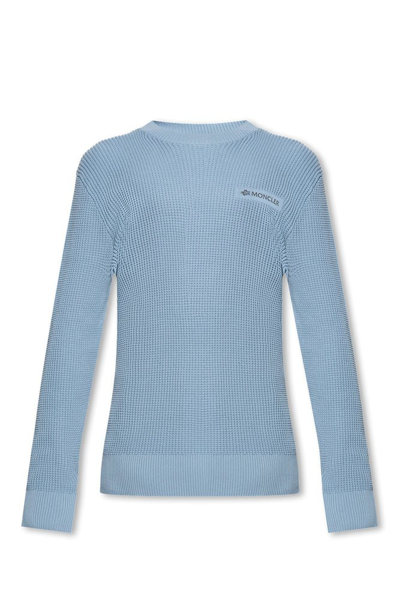 Moncler Crew Neck In Blue