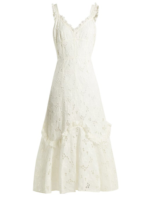 rebecca taylor white eyelet dress