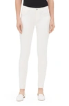 Lafayette 148 Mercer Acclaimed Stretch Mid-rise Skinny Jeans In White