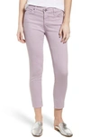 Ag Prima Mid-rise Cropped Skinny Jeans In Grey Dawn