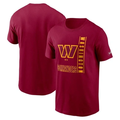 Nike Burgundy Washington Commanders Lockup Essential T-shirt