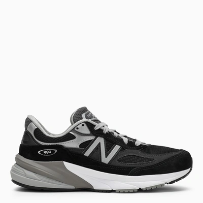 New Balance Black Made In Usa 990v6 Trainer In Grey