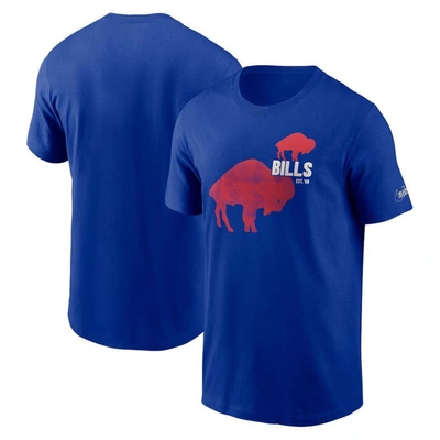 Nike Royal Buffalo Bills Logo Essential T-shirt In Blue
