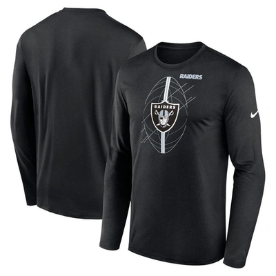 Nike Black Las Vegas Raiders Legend Icon Long Sleeve T-shirt