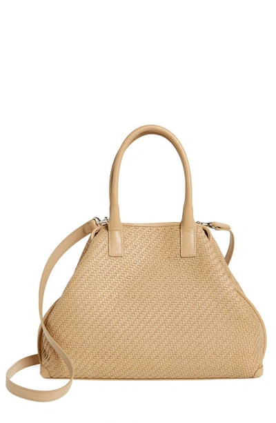 Akris Small Ai Woven Leather Tote In 234 Cordage