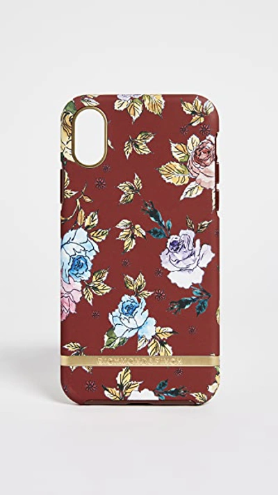 Richmond & Finch Red Floral Iphone Case