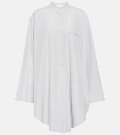 The Row Come Silk Shirt In White