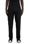 Moncler Cotton Stretch Gabardine Cargo Trousers In Black