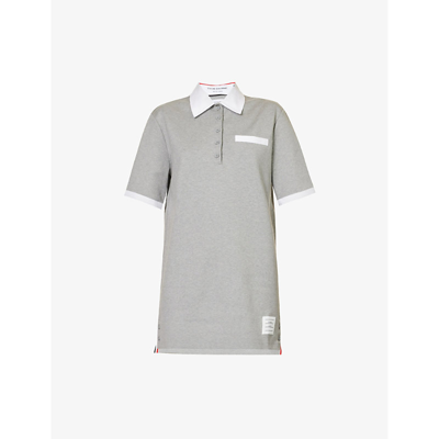 Thom Browne Polo Dress In Lt Grey