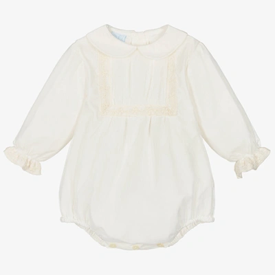 Artesania Granlei Ivory Embroidered Tulle Baby Shortie