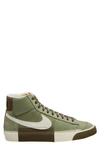 Nike Blazer Mid Pro Club Sneaker In Oil Green/sea Glass/medium Olive