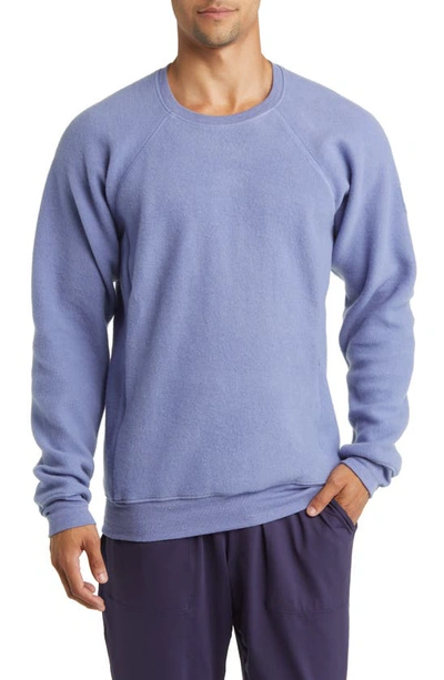 Alo Yoga Triumph Crewneck Sweatshirt In Infinity Blue