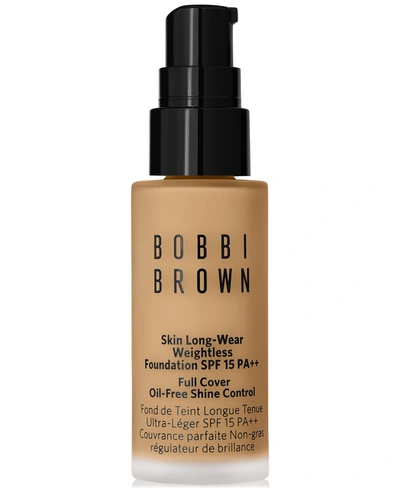 Bobbi Brown Skin Long-wear Weightless Foundation Mini In Warm Beige (w-) Medium Golden Beige With