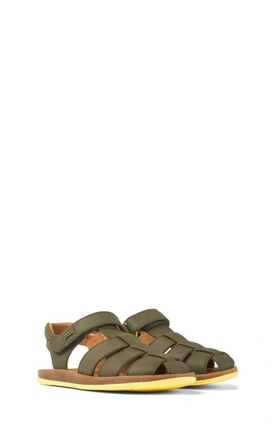 Camper Kids' Bicho Fisherman Sandal In Medium Green