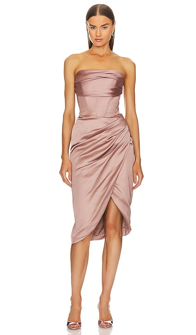 Bardot Women's Jamila Strapless Sweetheart Corset Dress In Latte