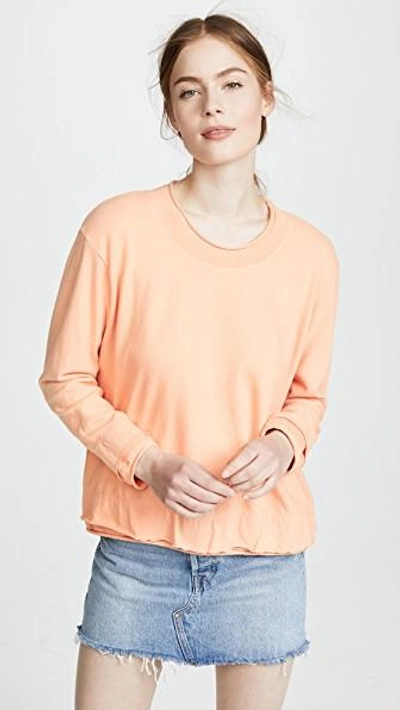 Wilt Rolled Edge Pullover In Peach