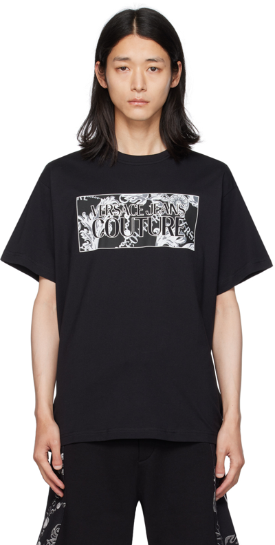 Versace Jeans Couture Versace Chain Couture T-shirt In Black
