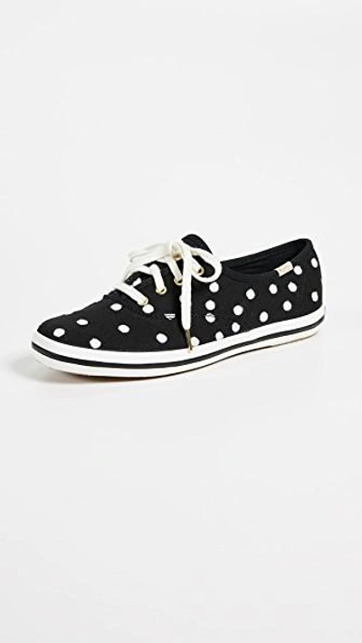 Keds X Kate Spade Dot Sneakers In Black/white
