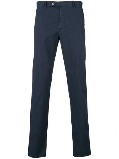 Berwich Slim-fit Chino Trousers In Blue