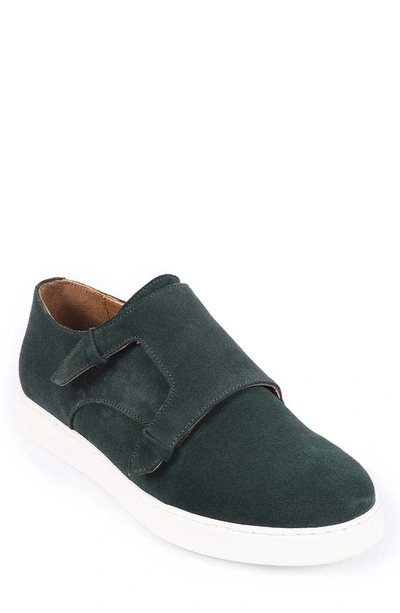 Vellapais Mulberry Monkstrap Suede Sneaker In Green