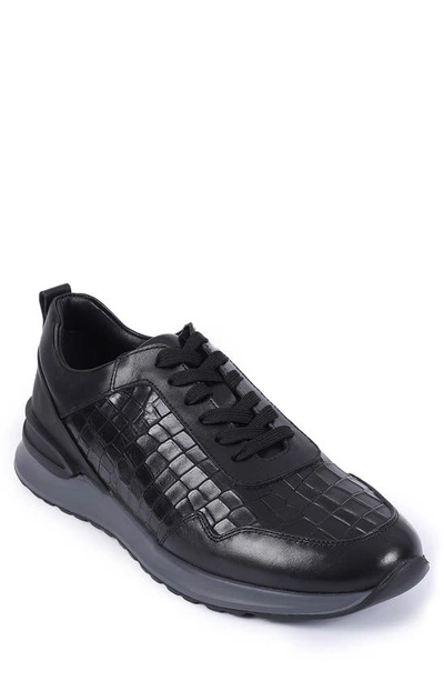 Vellapais Weston Leather Sneaker In Black