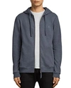 Allsaints Raven Hoodie In Washed Navy Marl