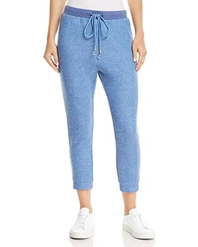 Honey Punch Cropped Sweatpants In Blue