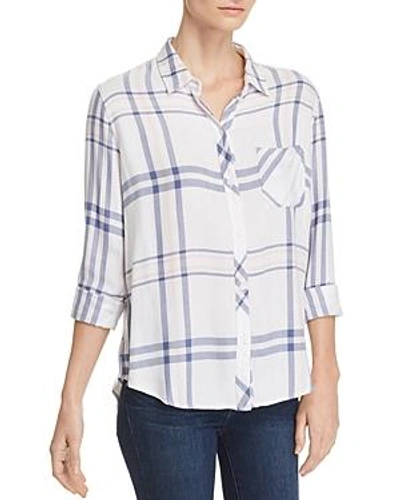 Rails Hunter Plaid Shirt In Indigo Powder Blush