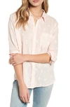 Rails Charli Pineapples Linen-blend Button-front Shirt In White Pineapples