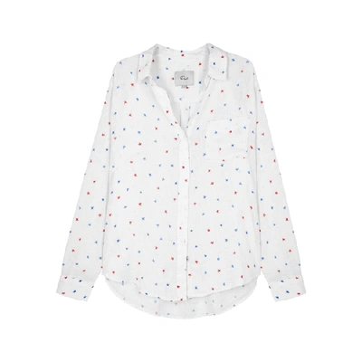 Rails Charli Star-print Linen-blend Shirt In Watercolor Stars