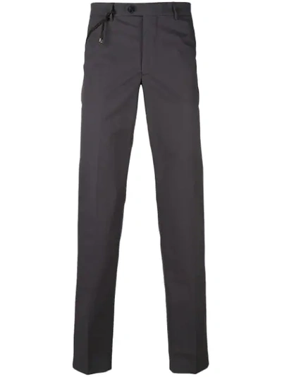 Berwich Slim-fit Chino Trousers In Grey
