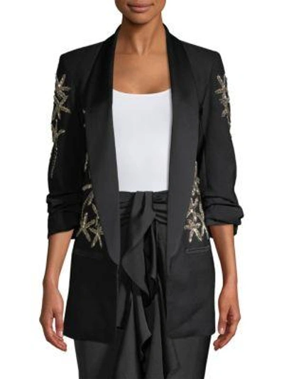 Patbo Starfish Embellished Blazer In Black