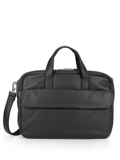 Marc By Marc Jacobs Robbie Leather Briefcase In Black