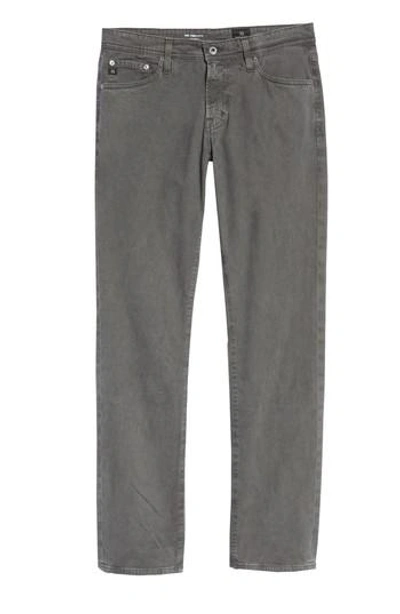 Ag Graduate Sud Slim Straight Leg Pants In Sulfur Smoke Grey