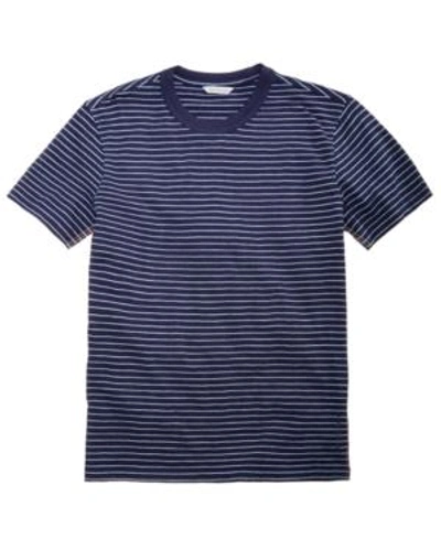 Calvin Klein Jeans Est.1978 Men's Stripe T-shirt In True Indigo