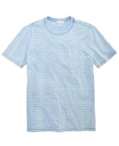 Calvin Klein Jeans Est.1978 Men's Stripe T-shirt In Light Indigo