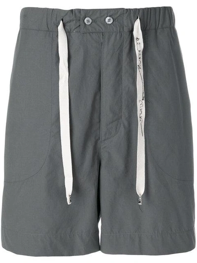 Federico Curradi High Waisted Shorts - Grey