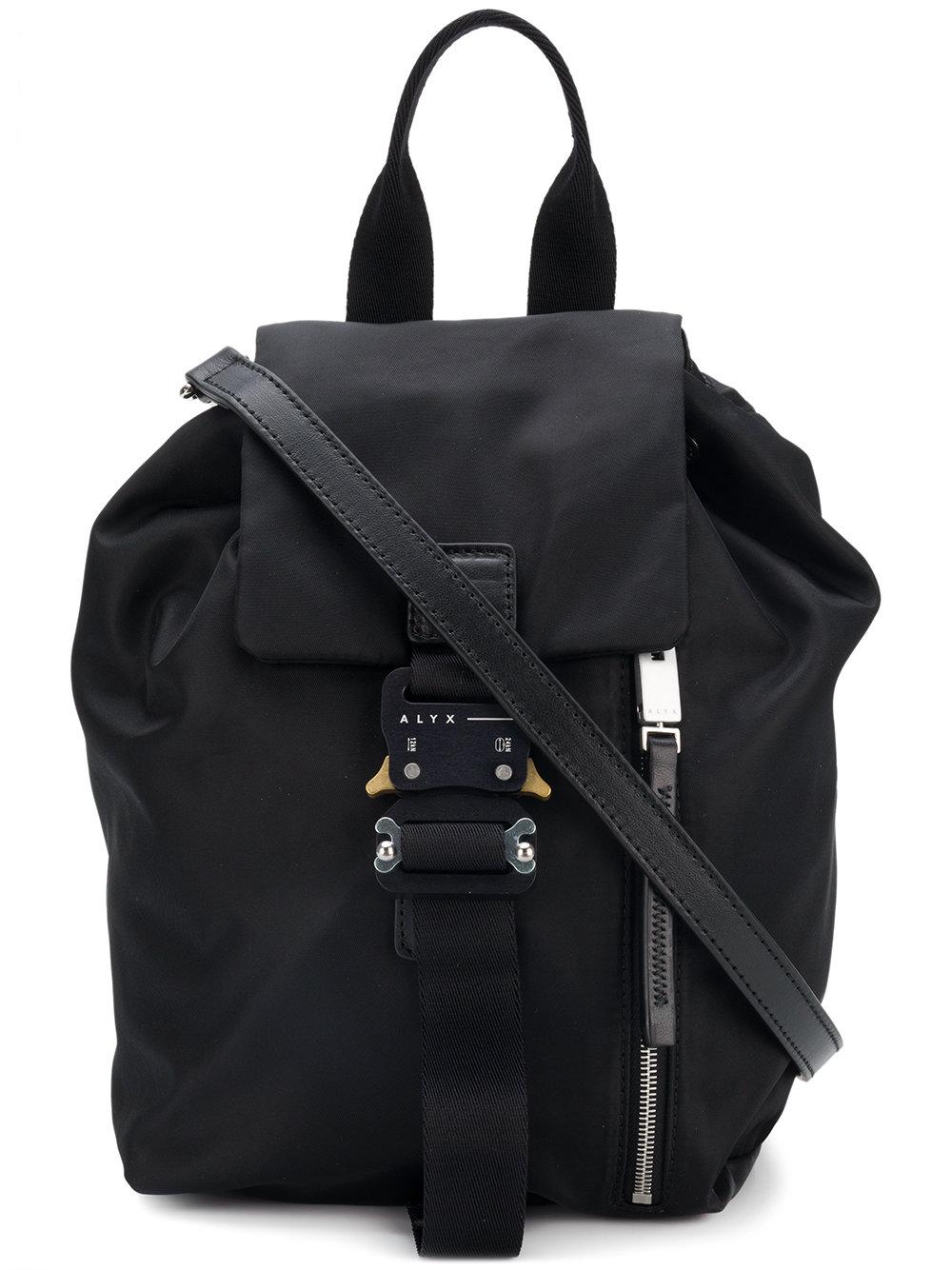 Alyx 1017 9sm Logo Plaque Detail Mini Backpack - Black | ModeSens