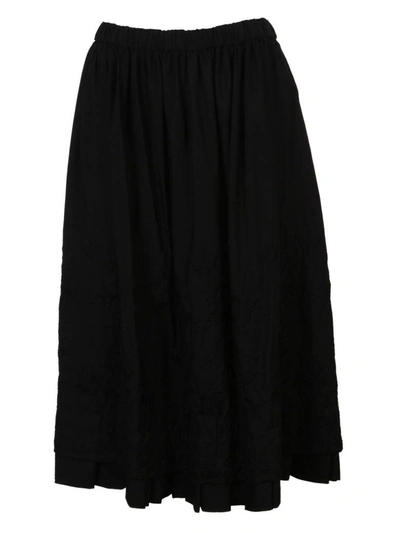 Comme Des Garçons S Flared Skirt In Black