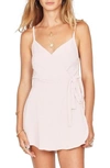 Amuse Society Keep It Breezy Surplice Romper In Pink Haze