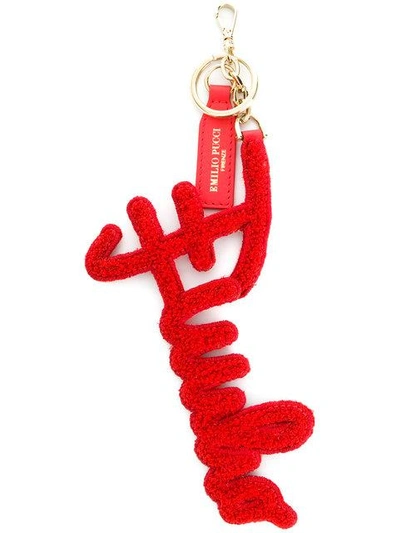 Emilio Pucci Textured Keyring