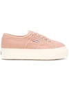 Superga Flatform Sole Sneakers - Pink