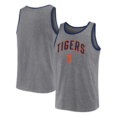 Fanatics Branded  Heather Gray Detroit Tigers Primary Tank Top